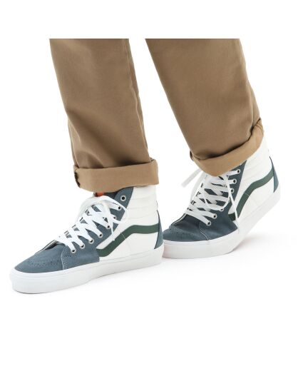 Sneakers en Cuir & Textile SK8-Hi blanc/bleu